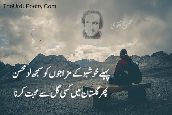 Two Lines Poetry Of Mohsin Naqvi