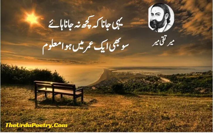 Meer Taqi Meer Love Poetry